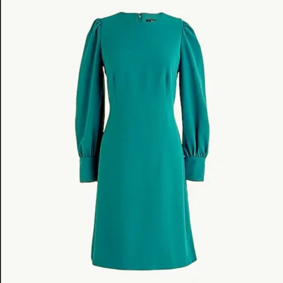 J. Crew long sleeve dress 365 crepe buttons - Picture 2 of 8